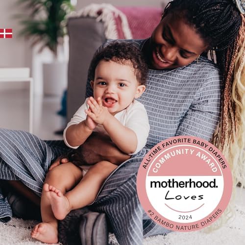 Bambo Nature Premium Eco-Friendly Baby Diapers, Size 5 (27-40 Lbs), 150 Count (6 Packs of 25)