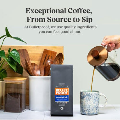 Bulletproof The Mentalist Medium-Dark Roast Ground Coffee, 12 Ounces, Clean Coffee Tested for Toxins, Packaging May Vary