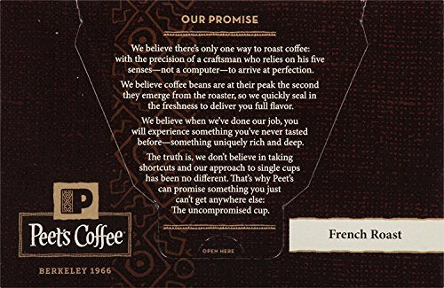 Peet's Coffee, Dark Roast Single Serve Coffee Pods - Major Dickason's Blend 75 Count (1 Box of 75 Pods)