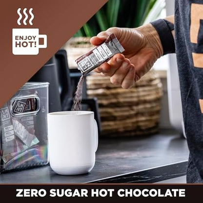 Drink LMNT Zero Sugar Hot Chocolate or Coffee Mixer - Chocolate Caramel Salt | Drink Mix | 30-Count