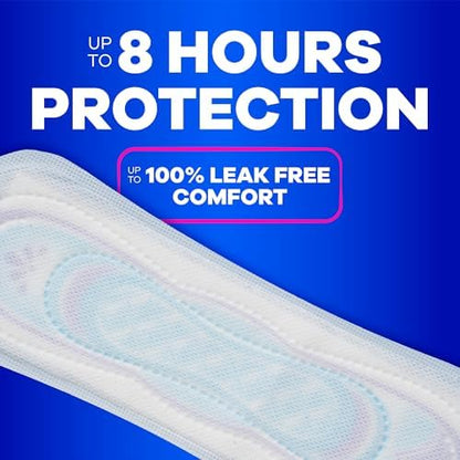 Always Ultra Thin Pads with Wings, Size 2, Long Super, 58 Count