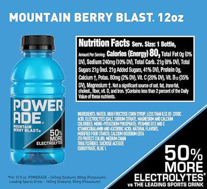 POWERADE Sports Drink Grape, 20 Ounce (Pack of 8)