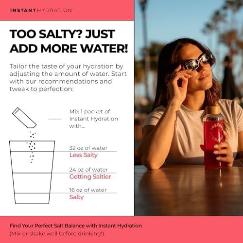 Instant Hydration Electrolytes Powder Packets - Raspberry Electrolyte Drink Mix - Zero Sugar - Keto, Vegan, Gluten-Free, Non-GMO - Boost Recovery, Brain Health, Muscle &amp; Tissue Support- 30 Sticks