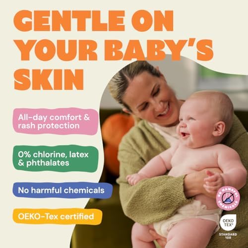 DYPER - Baby Diapers Hypoallergenic Cloth Alternative Day &amp; Overnight Protection (36 Count)- Made with Plant-Based* &amp; Skin-Friendly Ingredients - Size 1 (8-14 lb)