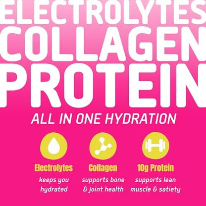 Electrolyte Powder Packets, Protein Powder with 10g Protein &amp; Collagen - Hydration Packets - Zero Sugar, NO Fillers, NO Carbs | Variety Pack | 40 Calories | Keto &amp; Paleo | Pack of 24