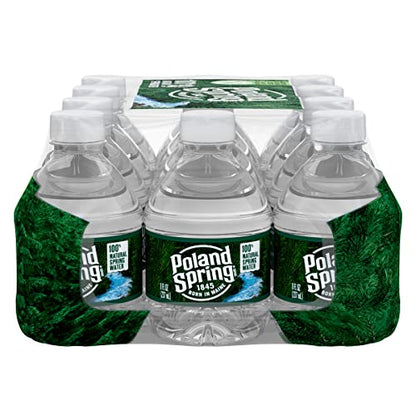 Poland Spring Maine Spring Water Bottles, 24 Pack – Crisp, Still Bottled Water with Naturally Balanced Occurring Minerals &amp; Electrolytes for Taste - 16.9 Fl Oz